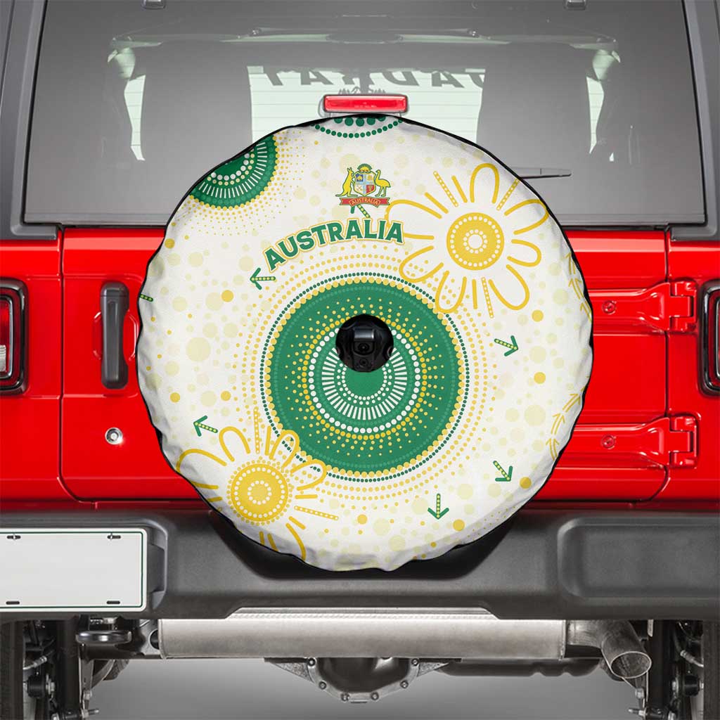 Australia Cricket Spare Tire Cover Aboriginal Pattern - Aussie Hoodie