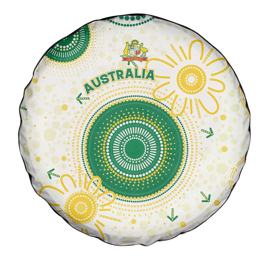 Australia Cricket Spare Tire Cover Aboriginal Pattern - Aussie Hoodie