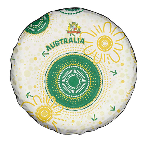 Australia Cricket Spare Tire Cover Aboriginal Pattern - Aussie Hoodie