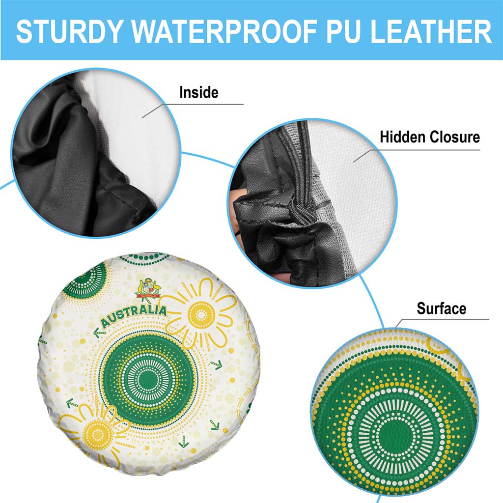 Australia Cricket Spare Tire Cover Aboriginal Pattern - Aussie Hoodie