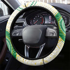 Australia Cricket Steering Wheel Cover Aboriginal Pattern - Aussie Hoodie