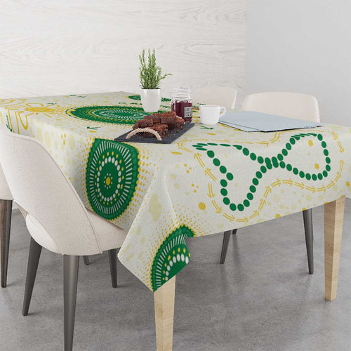 Australia Cricket Tablecloth Aboriginal Pattern - Aussie Hoodie
