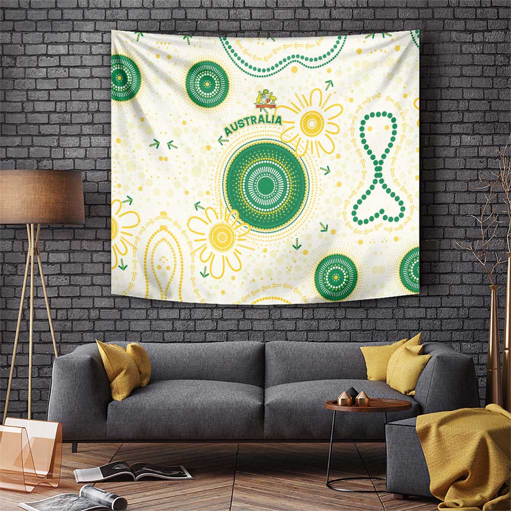 Australia Cricket Tapestry Aboriginal Pattern - Aussie Hoodie