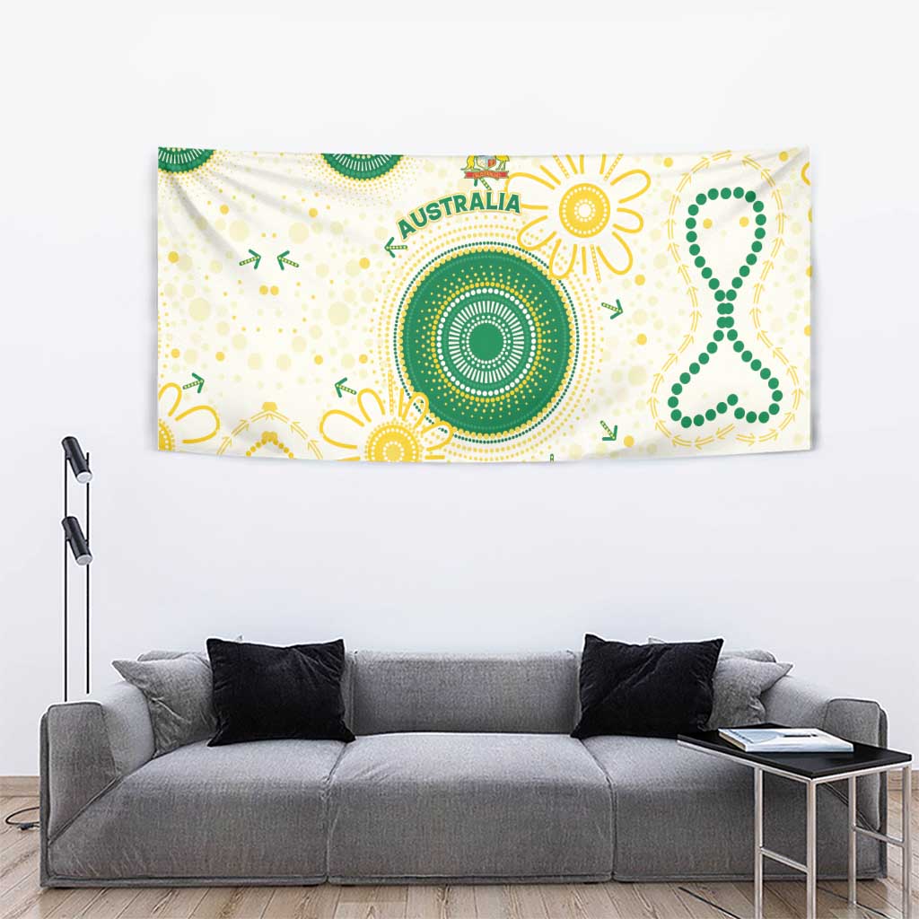 Australia Cricket Tapestry Aboriginal Pattern - Aussie Hoodie