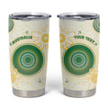 Custom Australia Cricket Tumbler Cup Aboriginal Pattern - Aussie Hoodie