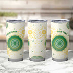 Custom Australia Cricket Tumbler Cup Aboriginal Pattern - Aussie Hoodie