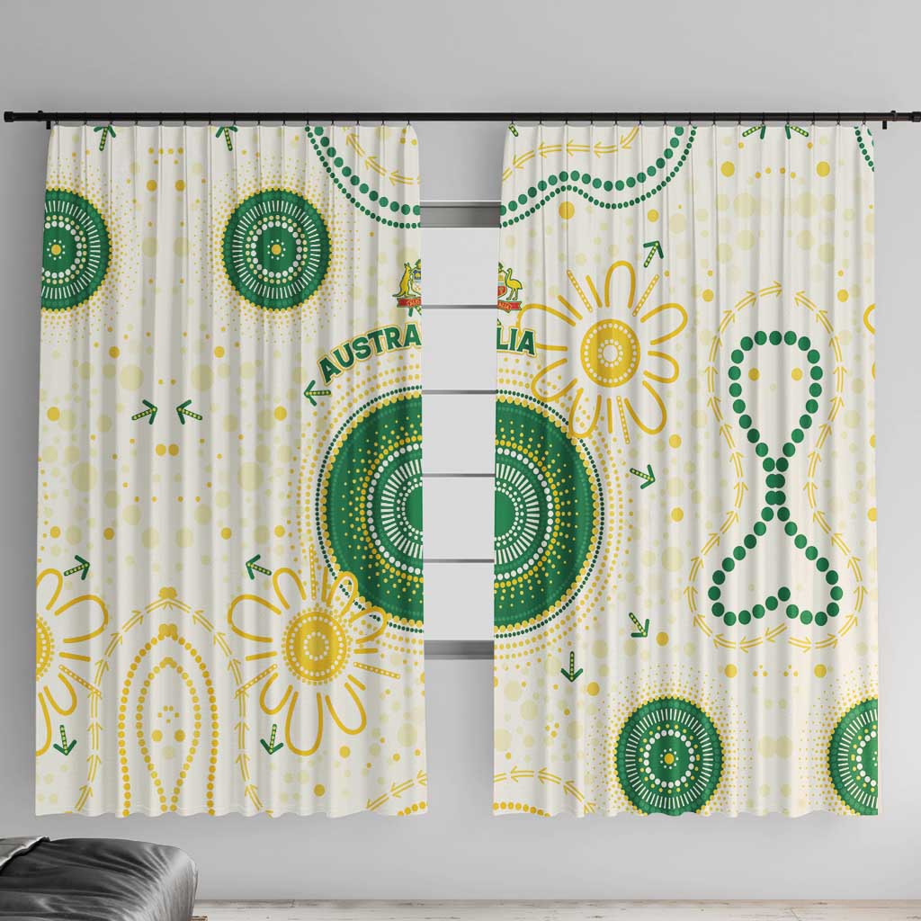 Australia Cricket Window Curtain Aboriginal Pattern - Aussie Hoodie