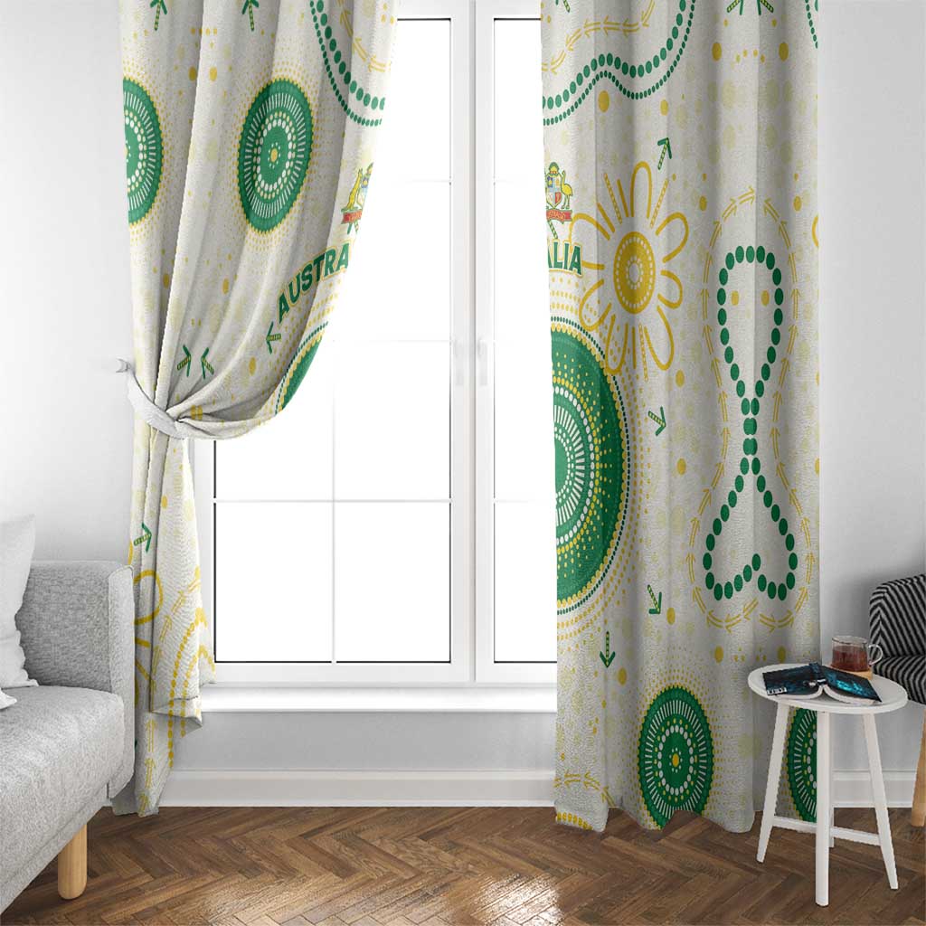 Australia Cricket Window Curtain Aboriginal Pattern - Aussie Hoodie
