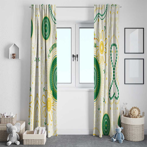 Australia Cricket Window Curtain Aboriginal Pattern - Aussie Hoodie