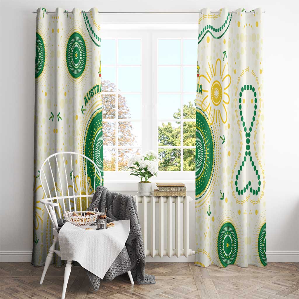 Australia Cricket Window Curtain Aboriginal Pattern - Aussie Hoodie