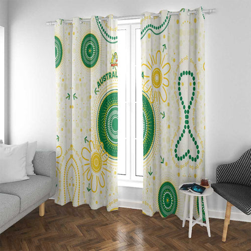 Australia Cricket Window Curtain Aboriginal Pattern - Aussie Hoodie