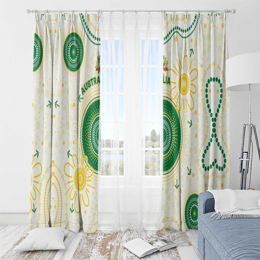 Australia Cricket Window Curtain Aboriginal Pattern - Aussie Hoodie