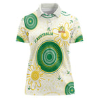 Custom Australia Cricket Women Polo Shirt Aboriginal Pattern - Aussie Hoodie