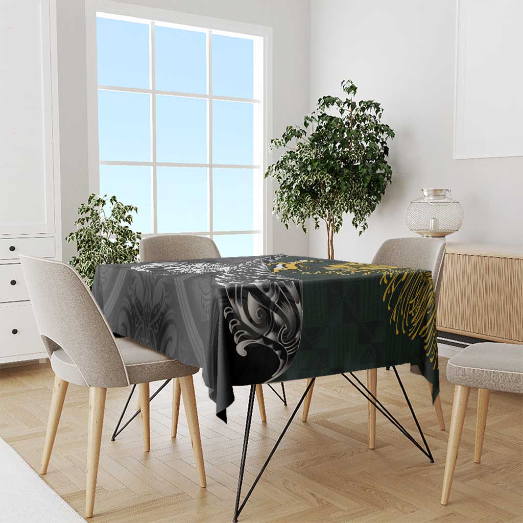 New Zealand and South Africa Rugby Tablecloth Maori Kiwi With Springboks