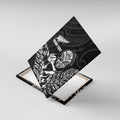 New Zealand Silver Fern Rugby Custom Canvas Wall Art Maori Tiki Black Version