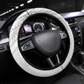 New Zealand Silver Fern Rugby Steering Wheel Cover Maori Tiki White Version