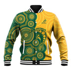 Australia Rugby Custom Baseball Jacket Go Wallabies Aboriginal Style