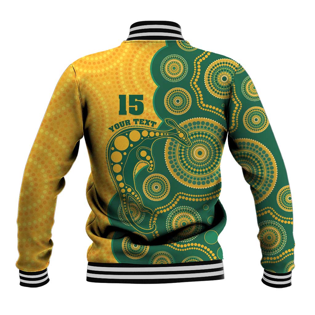 Australia Rugby Custom Baseball Jacket Go Wallabies Aboriginal Style