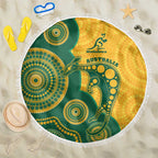 Australia Rugby Beach Blanket Go Wallabies Aboriginal Style