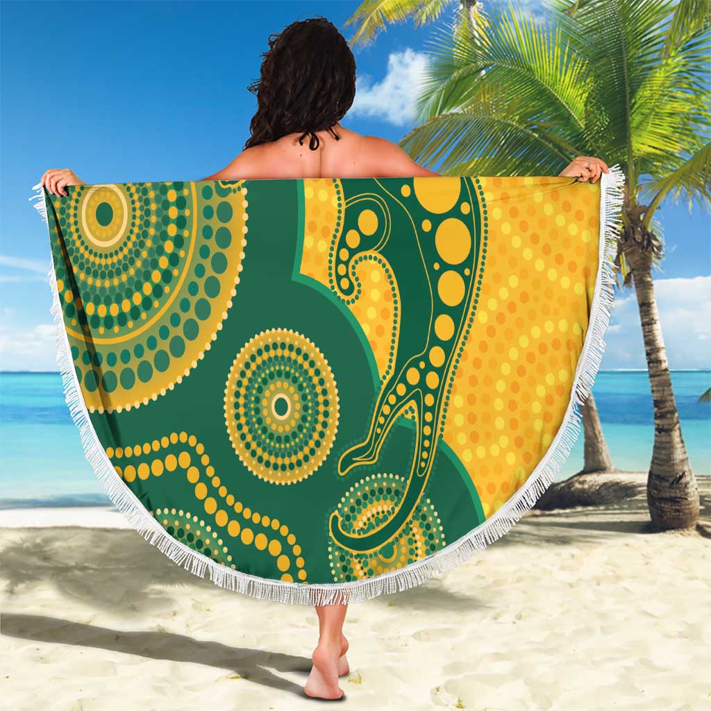 Australia Rugby Beach Blanket Go Wallabies Aboriginal Style