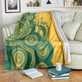 Australia Rugby Blanket Go Wallabies Aboriginal Style