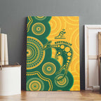 Australia Rugby Canvas Wall Art Go Wallabies Aboriginal Style