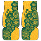 Australia Rugby Car Mats Go Wallabies Aboriginal Style