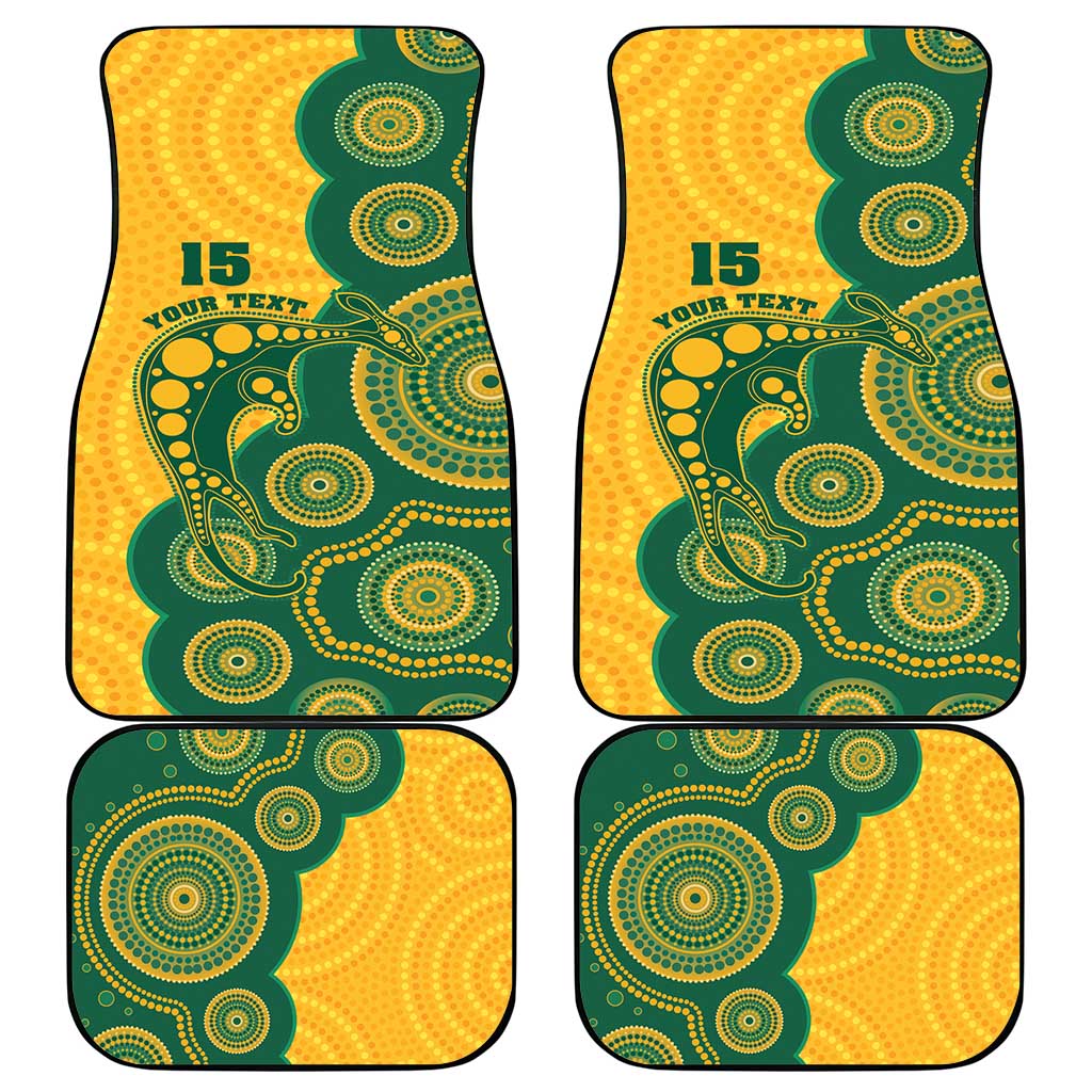 Australia Rugby Car Mats Go Wallabies Aboriginal Style