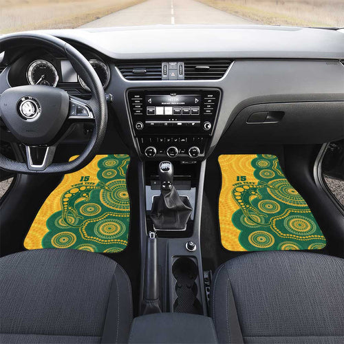 Australia Rugby Car Mats Go Wallabies Aboriginal Style