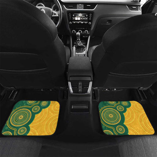 Australia Rugby Car Mats Go Wallabies Aboriginal Style