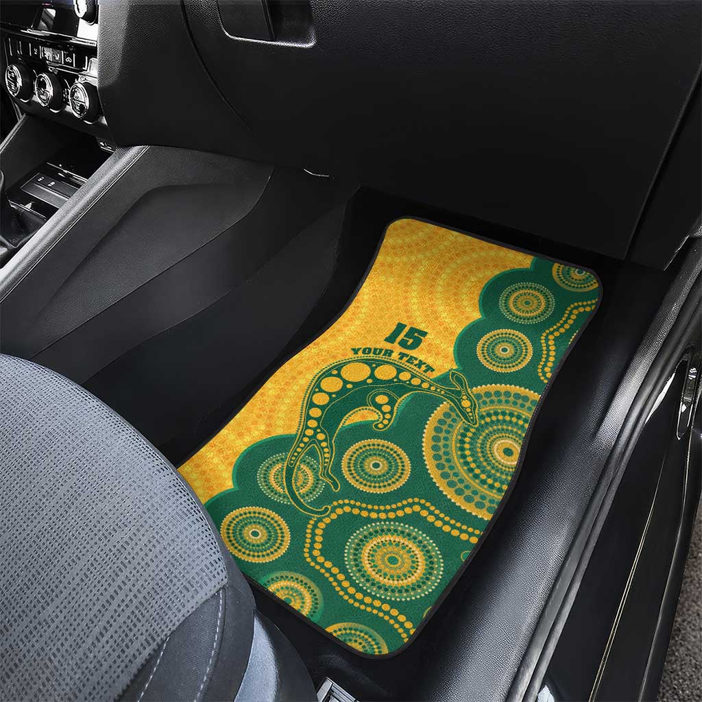 Australia Rugby Car Mats Go Wallabies Aboriginal Style