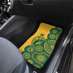 Australia Rugby Car Mats Go Wallabies Aboriginal Style