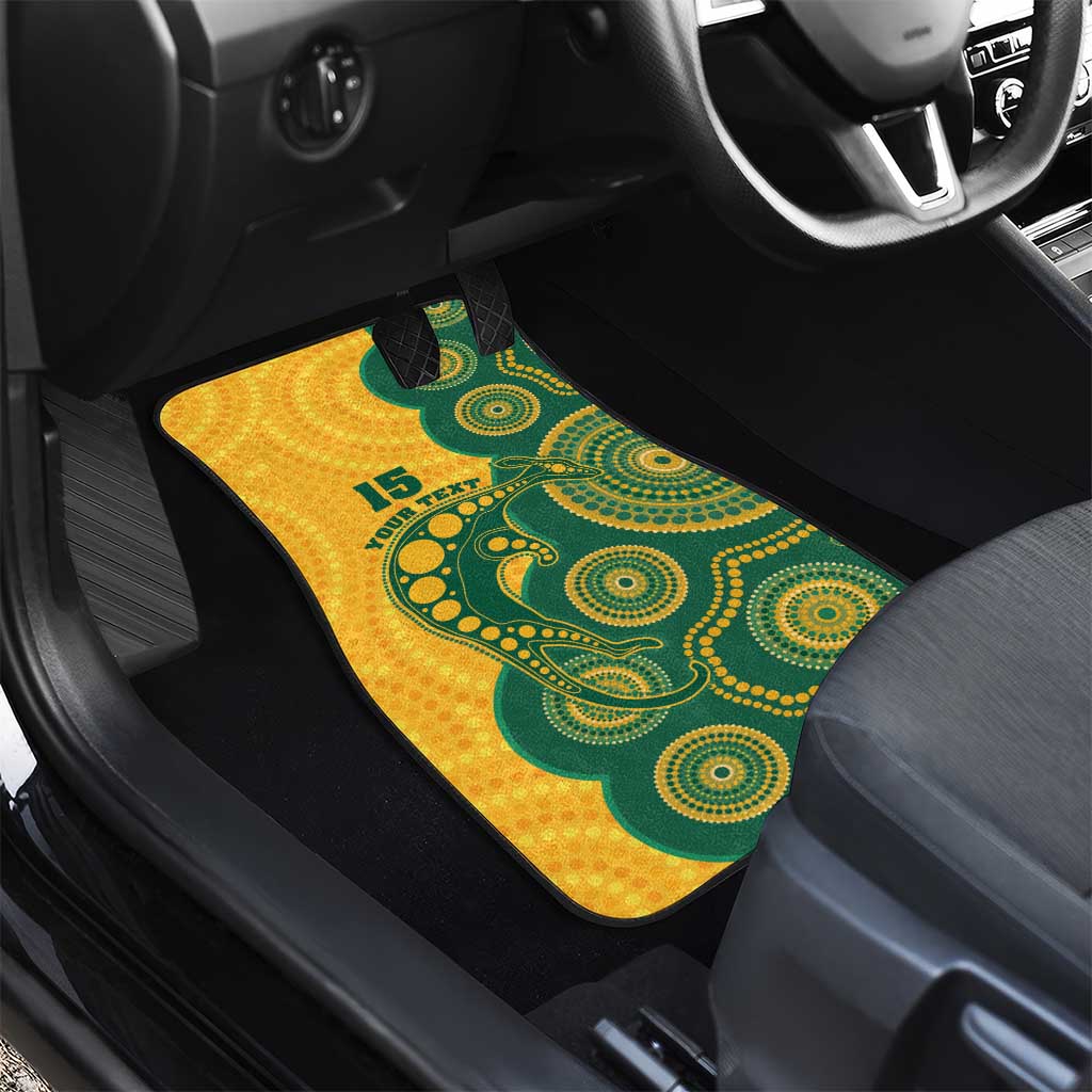 Australia Rugby Car Mats Go Wallabies Aboriginal Style