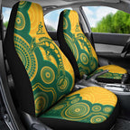 Australia Rugby Car Seat Cover Go Wallabies Aboriginal Style