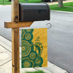 Australia Rugby Garden Flag Go Wallabies Aboriginal Style