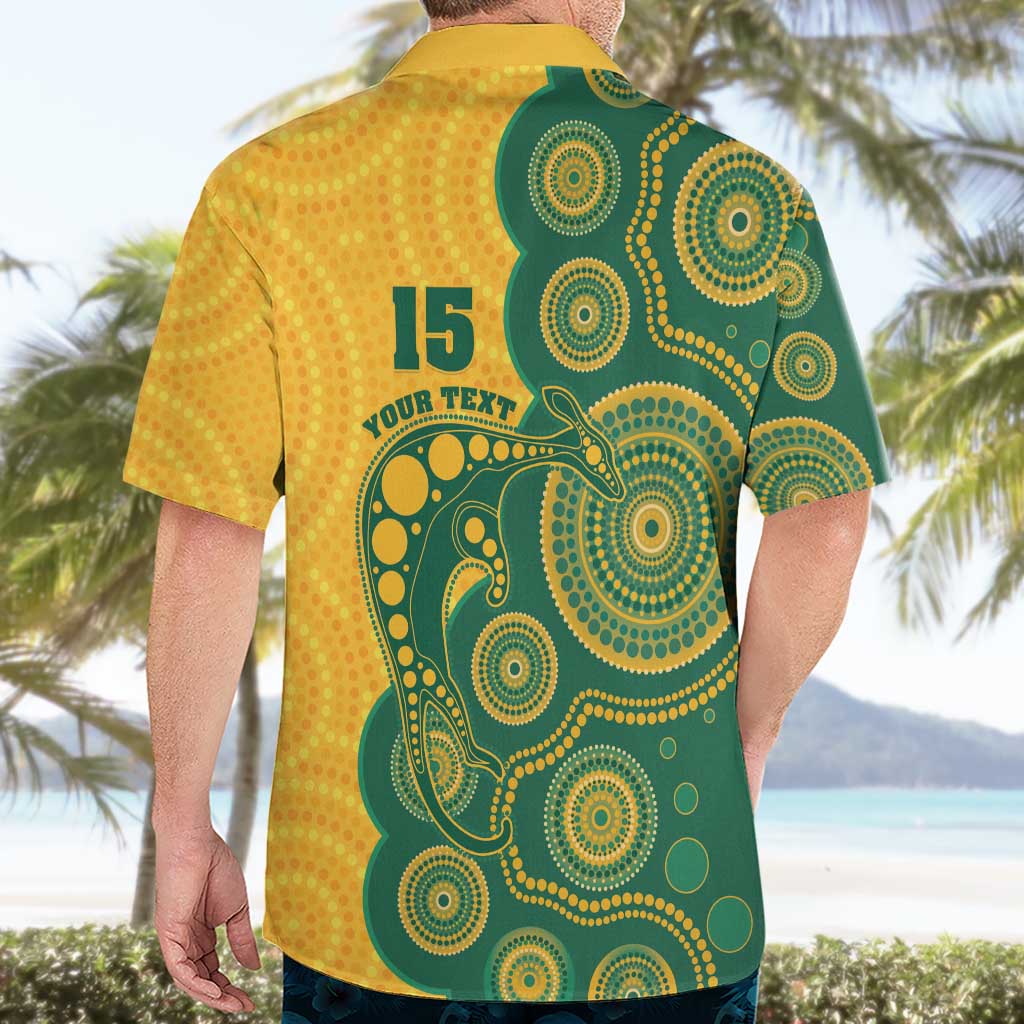 Australia Rugby Custom Hawaiian Shirt Go Wallabies Aboriginal Style