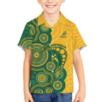 Australia Rugby Custom Hawaiian Shirt Go Wallabies Aboriginal Style