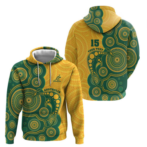 Australia Rugby Custom Hoodie Go Wallabies Aboriginal Style
