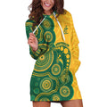 Australia Rugby Custom Hoodie Dress Go Wallabies Aboriginal Style