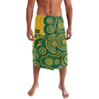 Australia Rugby Custom Lavalava Go Wallabies Aboriginal Style