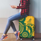 Australia Rugby Luggage Cover Go Wallabies Aboriginal Style