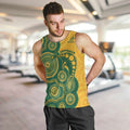 Australia Rugby Custom Men Tank Top Go Wallabies Aboriginal Style
