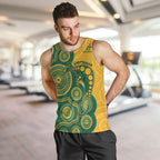 Australia Rugby Custom Men Tank Top Go Wallabies Aboriginal Style