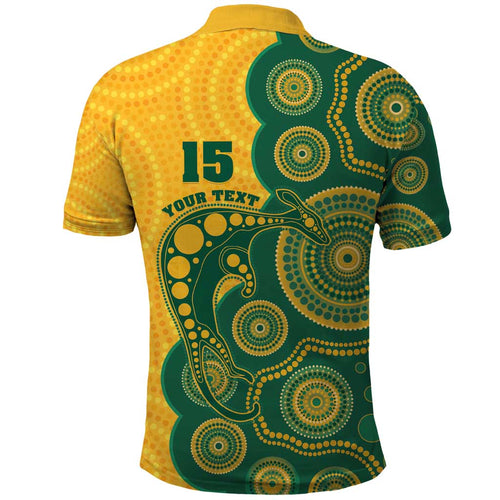 Australia Rugby Custom Polo Shirt Go Wallabies Aboriginal Style