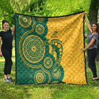 Australia Rugby Quilt Go Wallabies Aboriginal Style