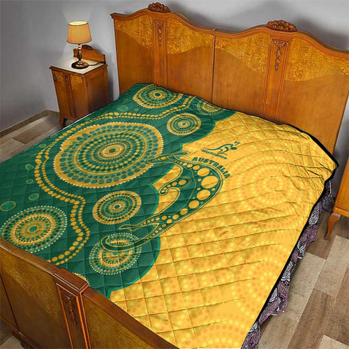 Australia Rugby Quilt Go Wallabies Aboriginal Style