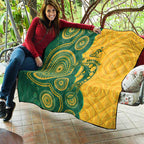 Australia Rugby Quilt Go Wallabies Aboriginal Style
