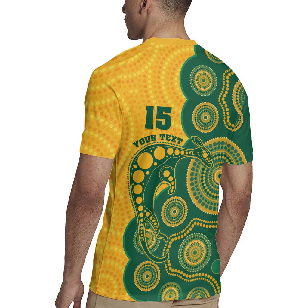 Australia Rugby Custom Rugby Jersey Go Wallabies Aboriginal Style