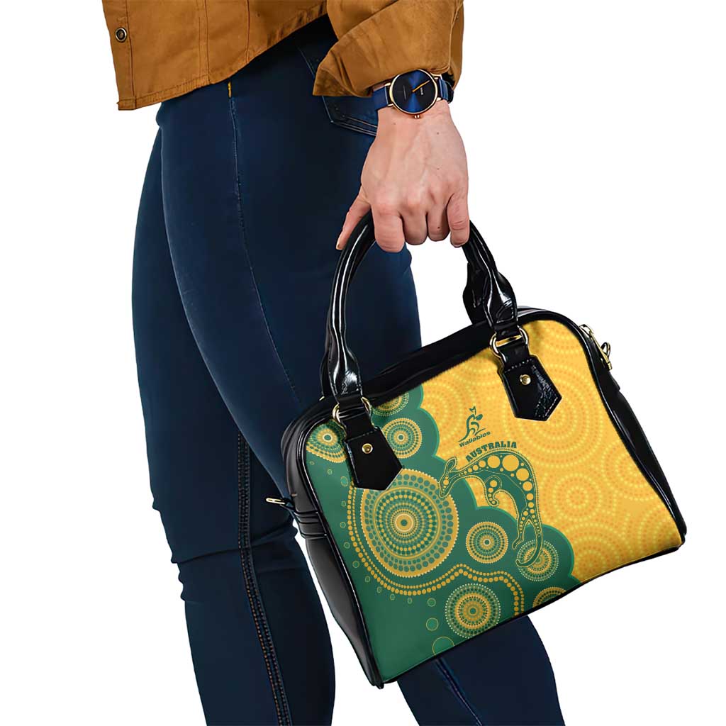 Australia Rugby Shoulder Handbag Go Wallabies Aboriginal Style