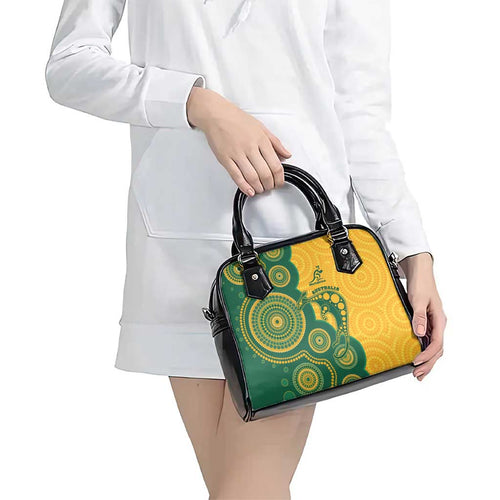 Australia Rugby Shoulder Handbag Go Wallabies Aboriginal Style
